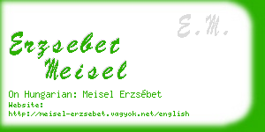 erzsebet meisel business card