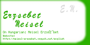 erzsebet meisel business card